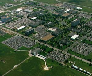 Arial view of Johnson Space Center